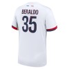 Oficiální Fotbalový Dres Paris Saint-Germain Lucas Beraldo 35 Hostující 2024-25 pro Muži